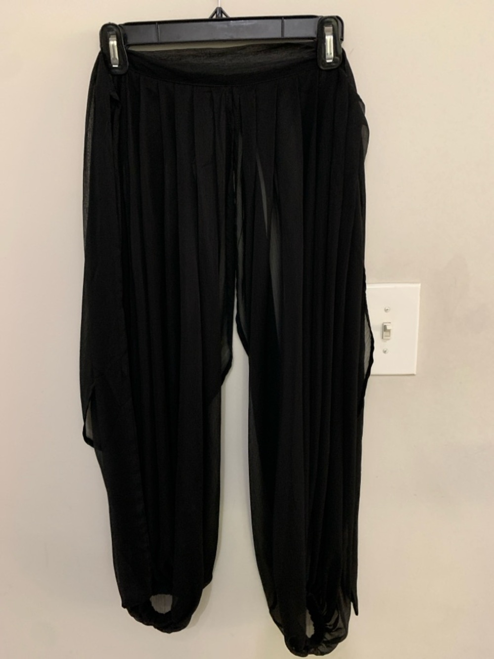 Sheer Black Harem Pants Belly Dancing Costume
